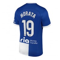 Atletico Madrid Alvaro Morata #19 Bortedrakt 2023-24 Kortermet